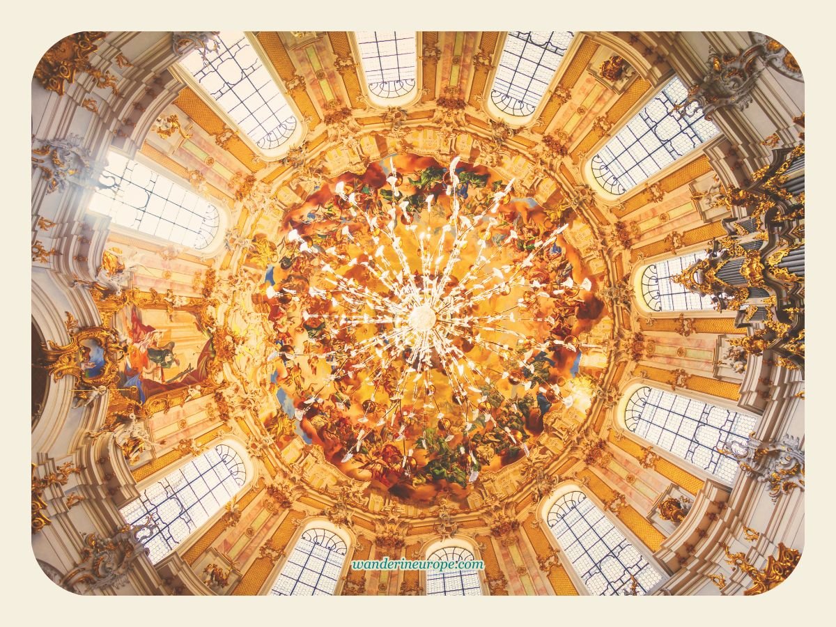 5 Charming Towns & 15 Top Attractions in the Bavarian Alps 15 The dome of Ettal Abbey near Oberammergau, Germany