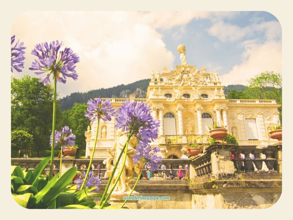 5 Nearest Day Trips from Garmisch-Partenkirchen to Try 1 The facade of Linderhof Palace, a beautiful day trip from Garmisch-Partenkirchen, Germany