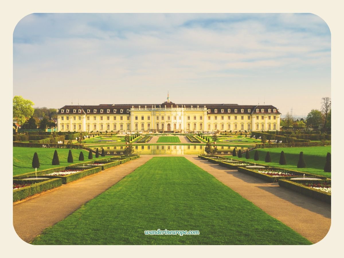 Highlights of Visiting Ludwigsburg Residential Palace 3 The imposing facade of Ludwigsburg Residential Palace, near Stuttgart, Germany