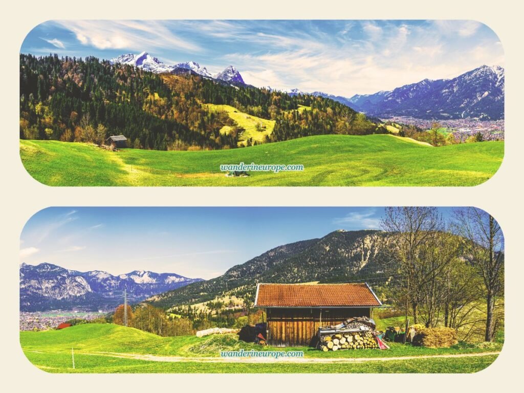 Hidden Gems and Lesser-Known Spots in Garmisch-Partenkirchen 4 The panorama from Kirchdorf Wamberg overlooking Garmisch-Partenkirchen, Germany