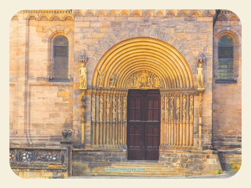 Exploring Old Town Bamberg: Must-See Sights and Experiences 7 The portal of Bamberg Cathedral, Germany
