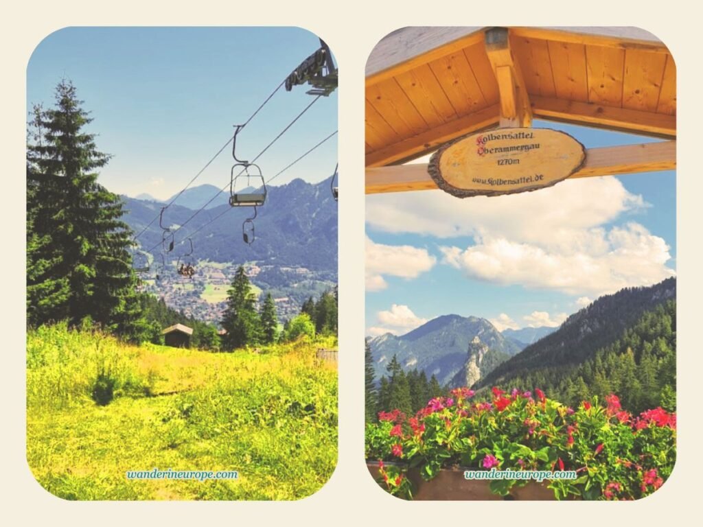 View from Kolbensattelhütte in Oberammergau, Germany