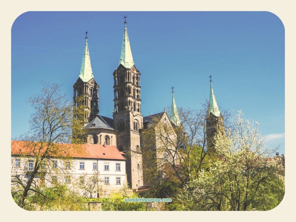 Exploring Old Town Bamberg: Must-See Sights and Experiences 1 View of Bamberg Cathedral from Im Domgrund, Bamberg, Germany