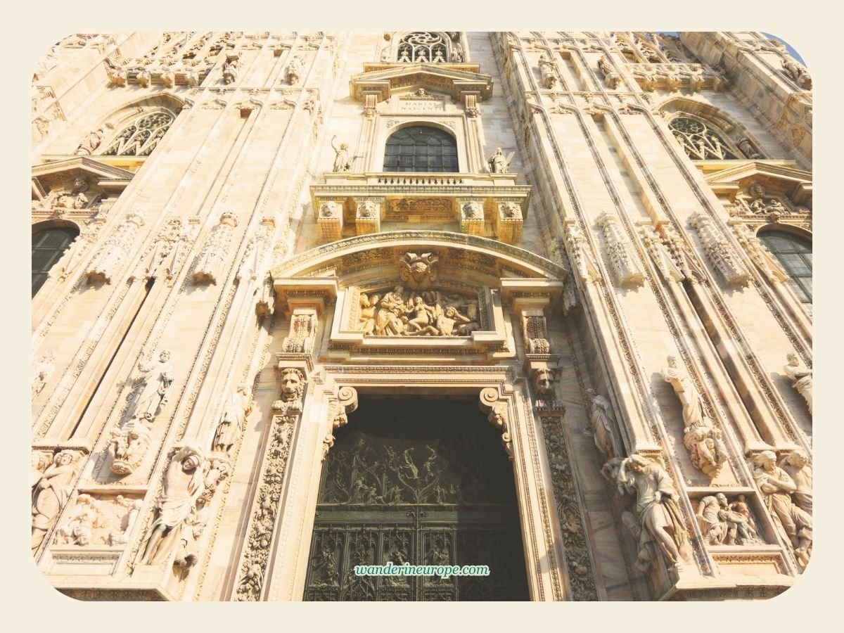 The Ultimate Explorer’s Guide to a Well-Rounded Milan Trip 4 A close up look at the facade of Duomo di Milano, Milan, Italy