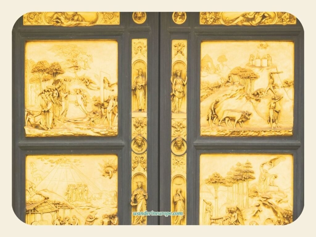 An Explorer’s Guide to the Architecture and Art of Florence 12 A closer look at the Baptistery's door and gates of Paradise, Florence, Italy