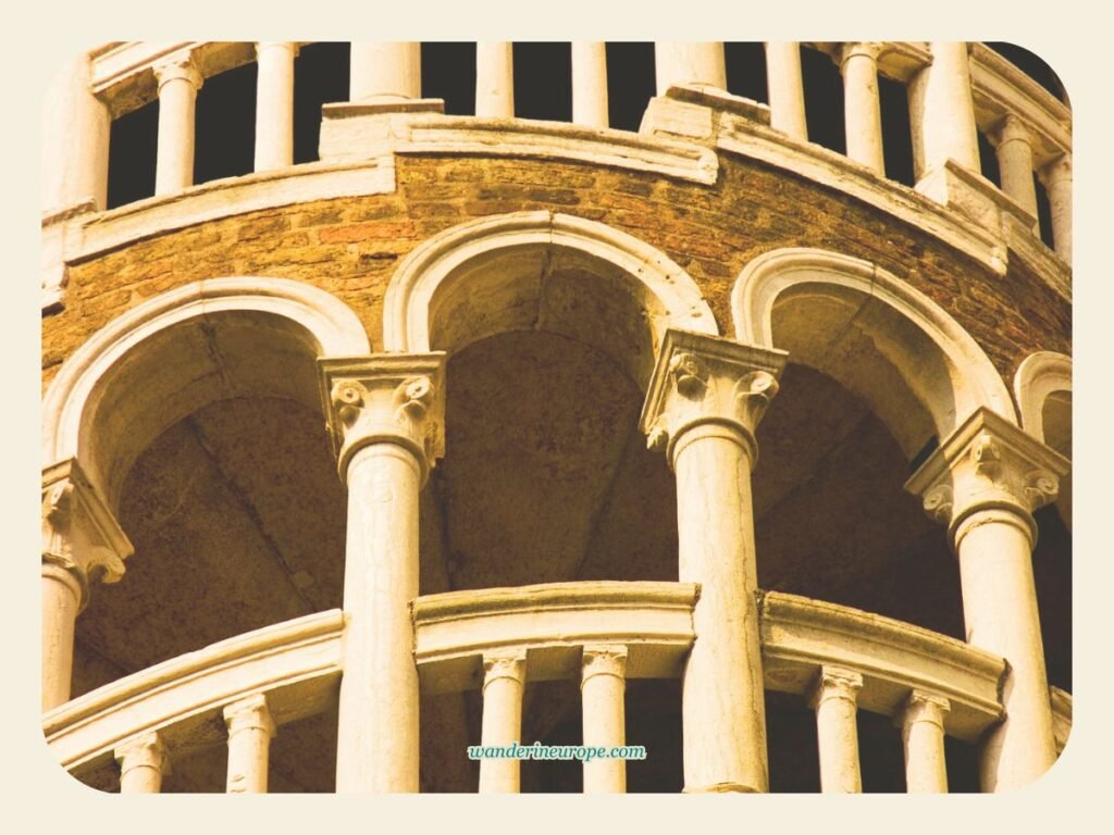 Architecture Lover's Guide: 10 Beautiful Buildings in Venice 41 A closer look at the architecture of Palazzo Contarini del Bovolo, Venice, Italy