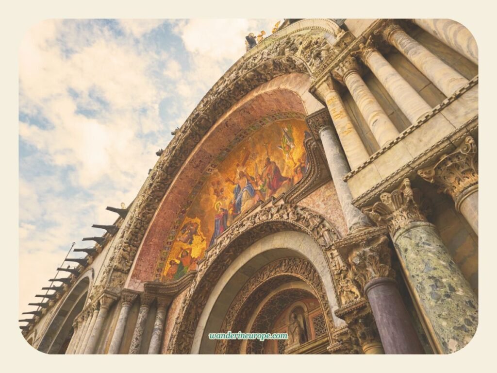 Architecture Lover's Guide: 10 Beautiful Buildings in Venice 5 A closer look at the portals of Basilica Cattedrale Patriarcale di San Marco, Venice, Italy