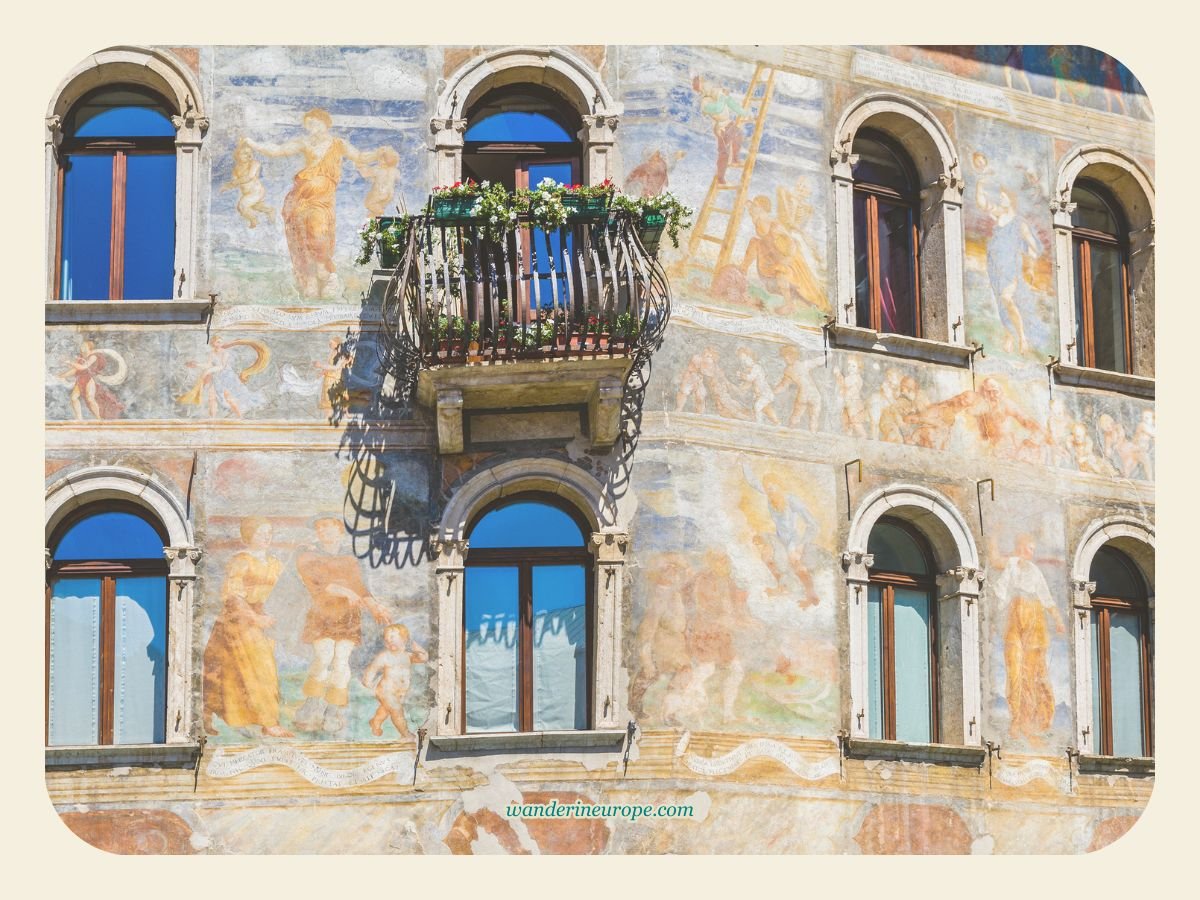 A Guide to Exploring Trento and Its Surrounding Attractions 3 Another view of the colorful frescoes in the historic center of Trento, Italy