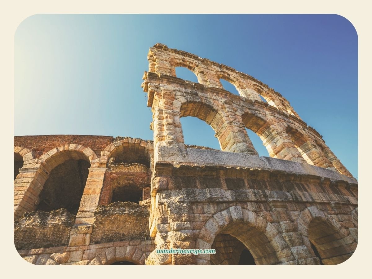A Guide to Discovering Verona: Its Beauty, History & Romance 13 Another view of the outer layer of the Arena, Verona, Italy