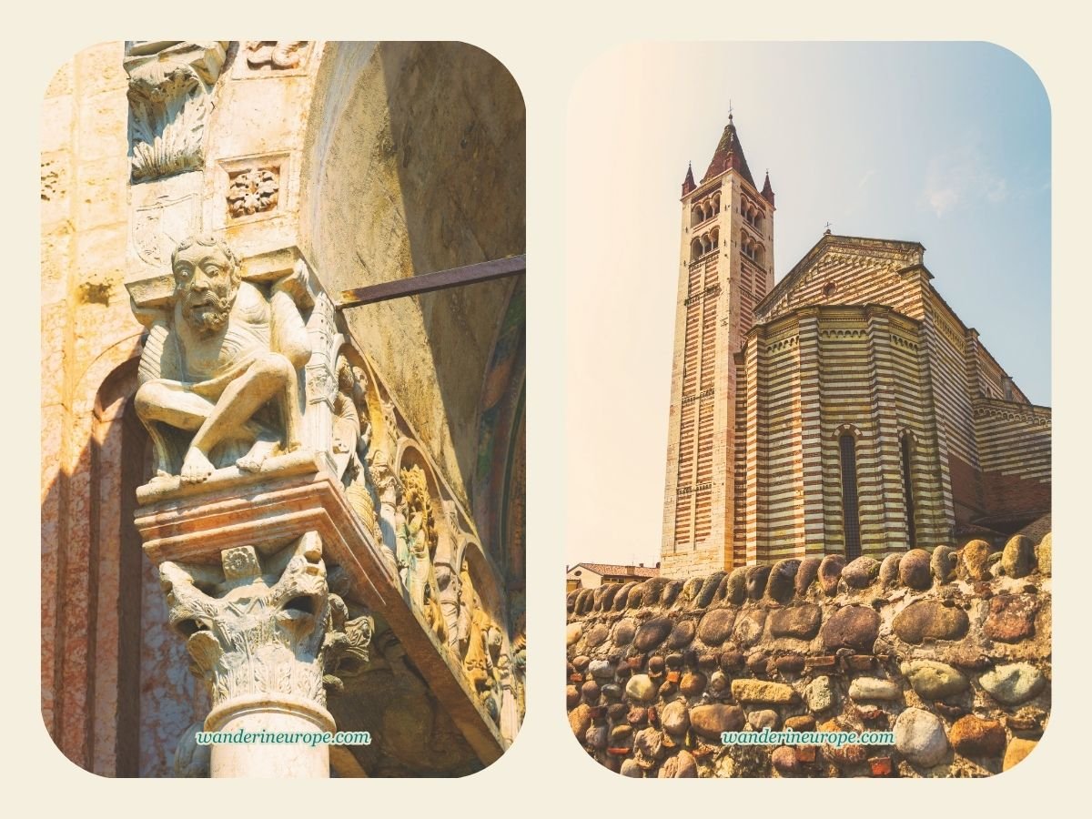 A Guide to Discovering Verona: Its Beauty, History & Romance 65 Architectural details of San Zeno Church, Verona, Italy