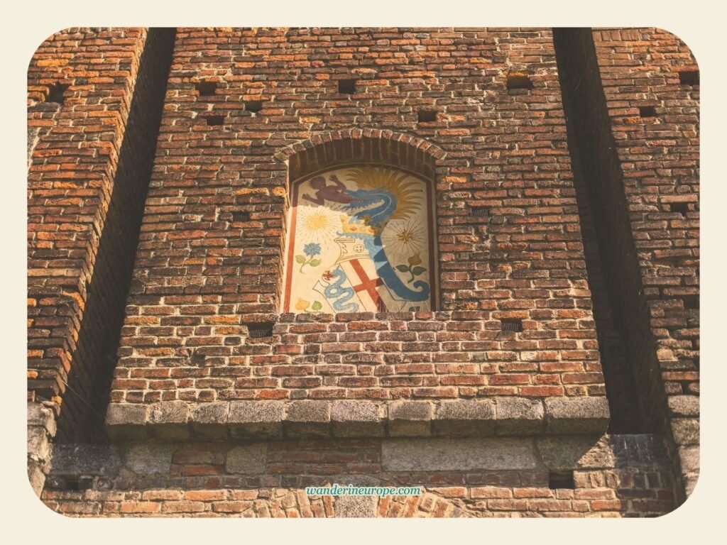 The Ultimate Explorer’s Guide to a Well-Rounded Milan Trip 24 Artworks adorning the wall of Castello Sforzesco, Milan, Italy