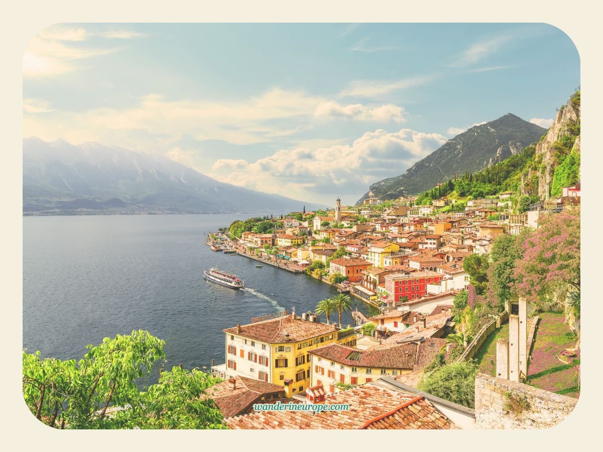 A Guide in Getting Around Lake Garda: Public Transportation 4 Boat leaving a town in Lake Garda, Italy