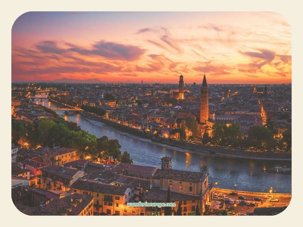 Castel San Pietro — The Panorama of Citta Antica, Verona, Italy