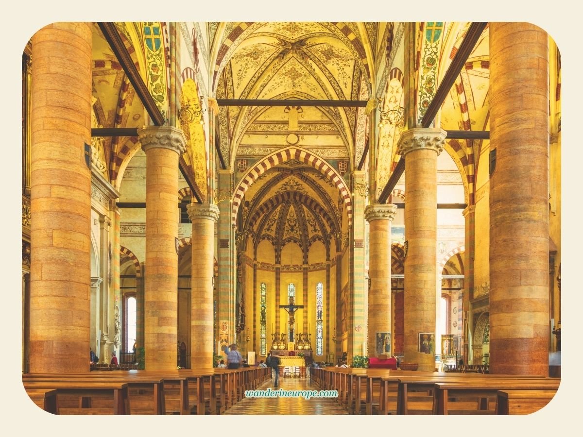 A Guide to Discovering Verona: Its Beauty, History & Romance 30 Choir seen from the nave of Sant’Anastasia church, one of the must-see architectural attractions in Verona, Italy