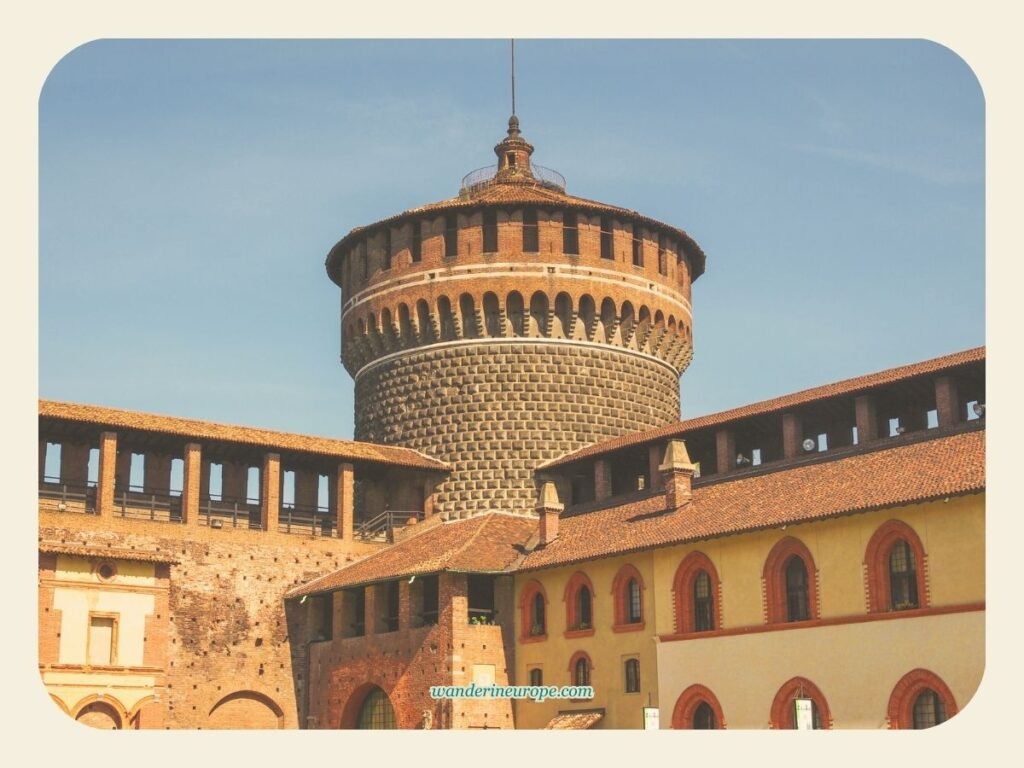 The Ultimate Explorer’s Guide to a Well-Rounded Milan Trip 19 Circular tower of Castello Sforzesco, Milan, Italy