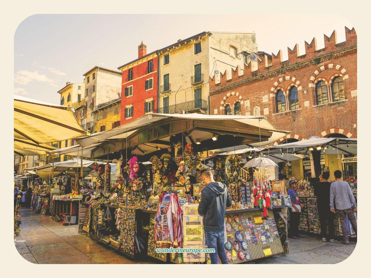 Four Great Ways to Enjoy a One-Day Visit to Verona 2 Colorful flea market in Verona, Italy