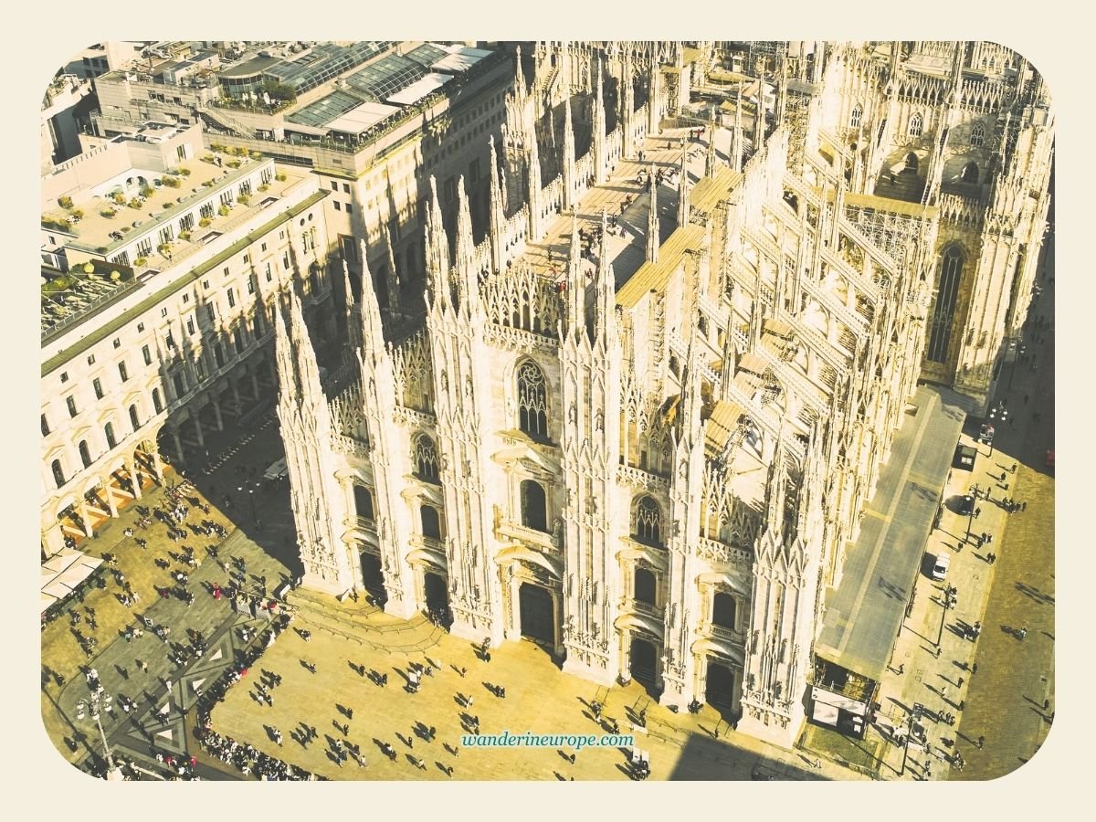 The Ultimate Explorer’s Guide to a Well-Rounded Milan Trip 17 Drone shot of Duomo di Milano, Milan, Italy