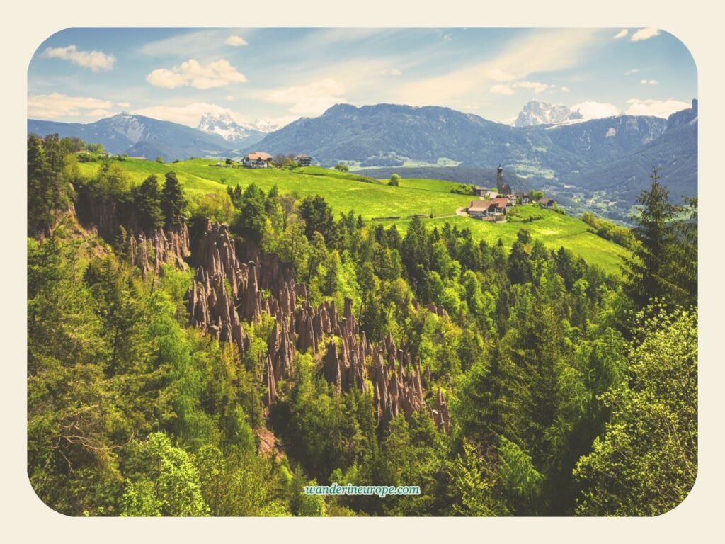 Earth Pyramids and the views in Bolzano, Italy