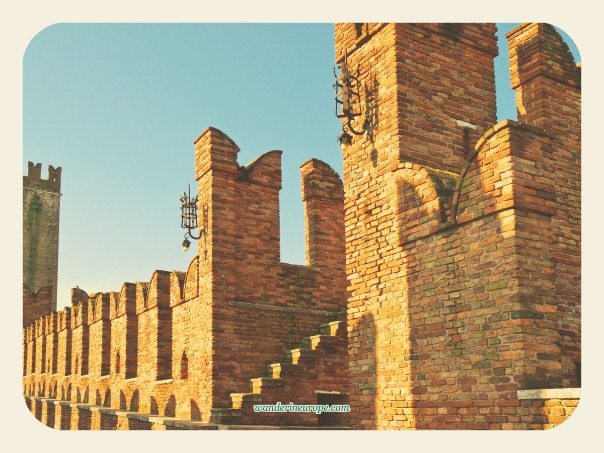 A Guide to Discovering Verona: Its Beauty, History & Romance 22 Entry to the bridge of Castelvecchio, one of the must-see architectural attractions in Verona, Italy