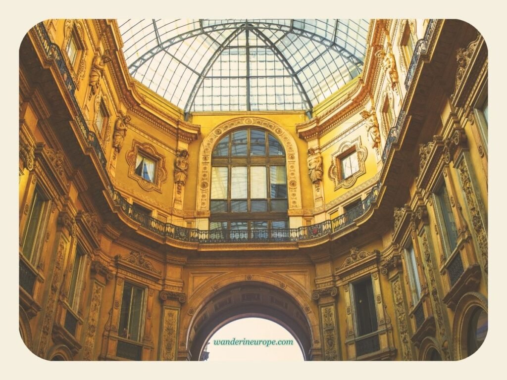 The Ultimate Explorer’s Guide to a Well-Rounded Milan Trip 42 Far end corner of Galleria Vittorio Emanuele II, Milan, Italy