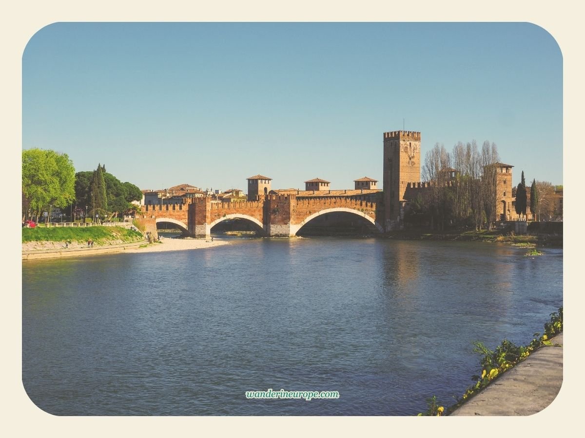 A Guide to Discovering Verona: Its Beauty, History & Romance 20 From afar view of Castelvecchio, one of the must-see architectural attractions in Verona, Italy