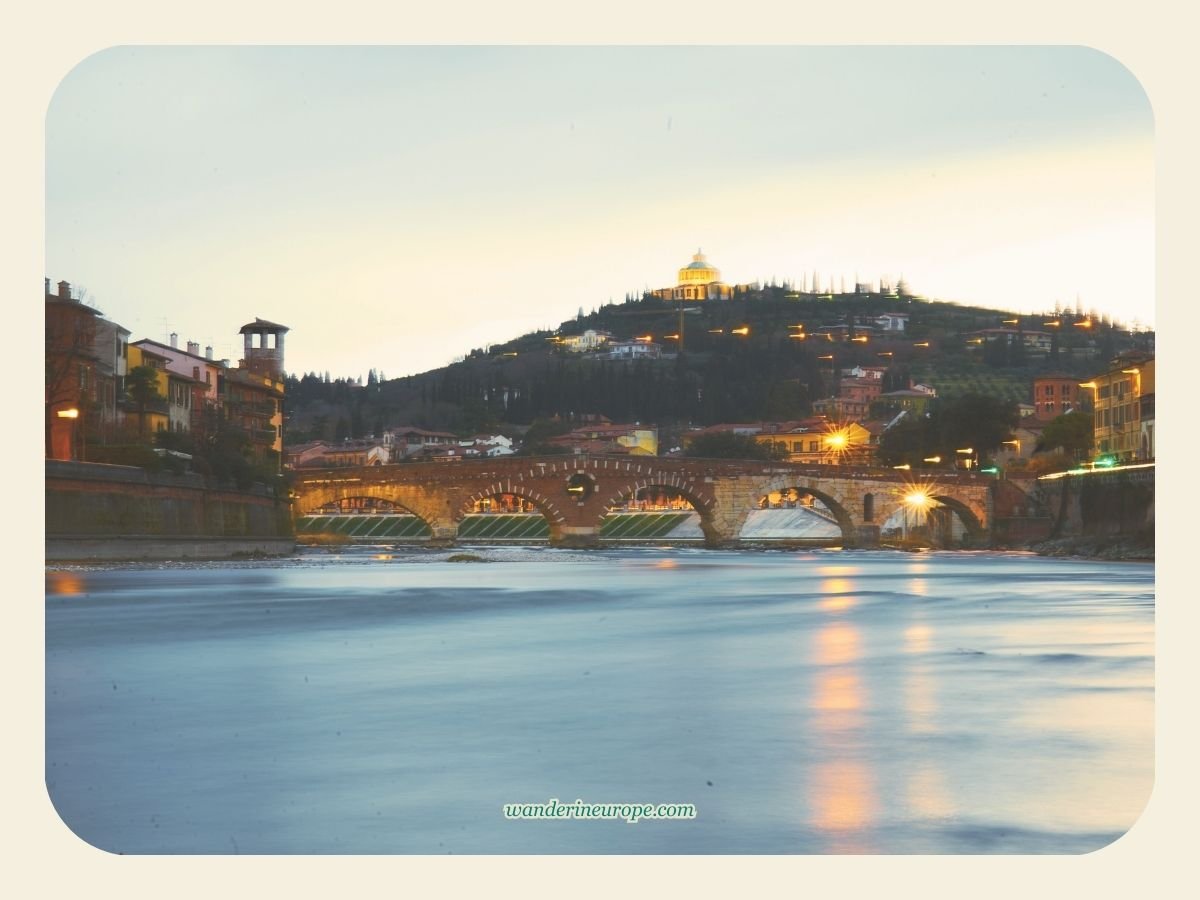 A Guide to Discovering Verona: Its Beauty, History & Romance 38 From the river view of Ponte Pietra, one of the must-see architectural attractions in Verona, Italy