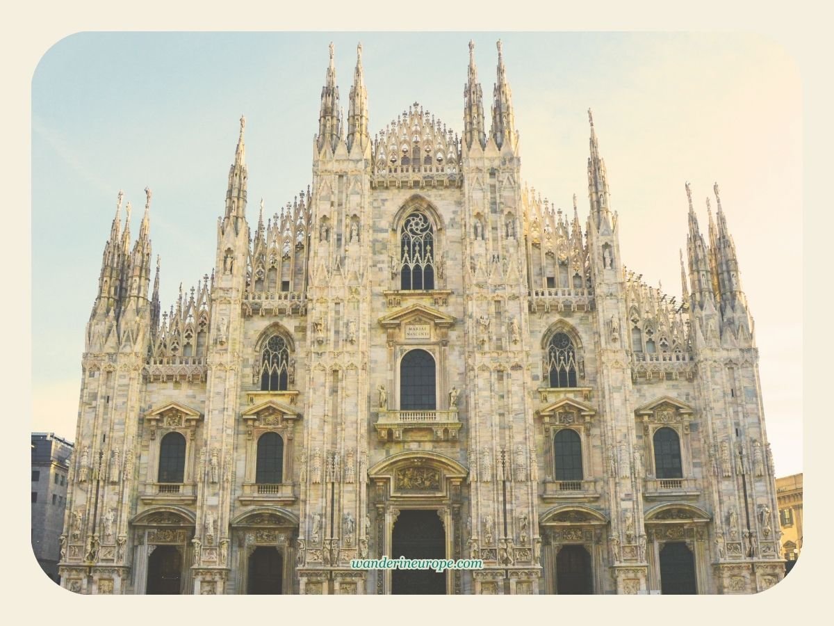 The Ultimate Explorer’s Guide to a Well-Rounded Milan Trip 3 Full facade of Duomo di Milano, Milan, Italy