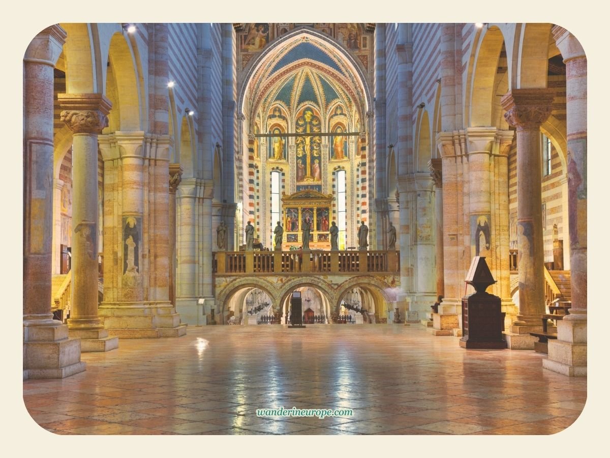 A Guide to Discovering Verona: Its Beauty, History & Romance 67 Inside San Zeno Church, Verona, Italy