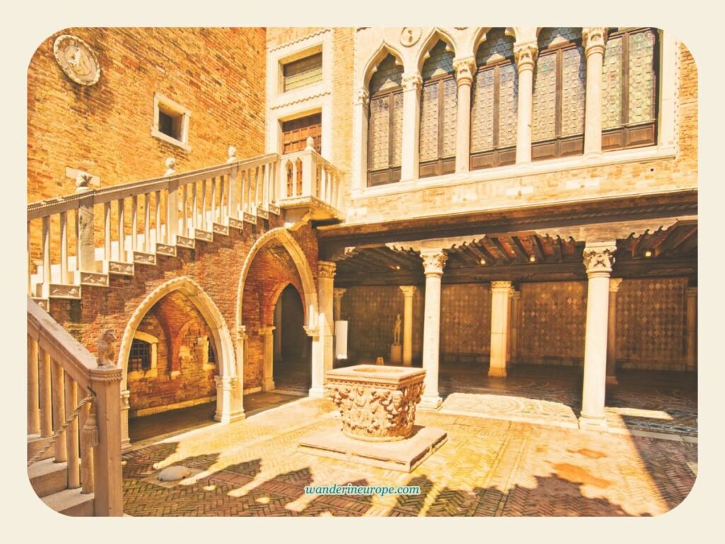 Architecture Lover's Guide: 10 Beautiful Buildings in Venice 15 Inside the courtyard of Ca' d'Oro, Venice, Italy
