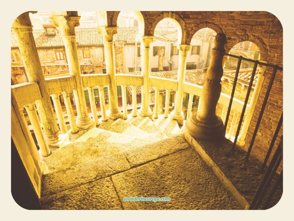 Architecture Lover's Guide: 10 Beautiful Buildings in Venice 42 Inside the staircase of Palazzo Contarini del Bovolo, Venice, Italy