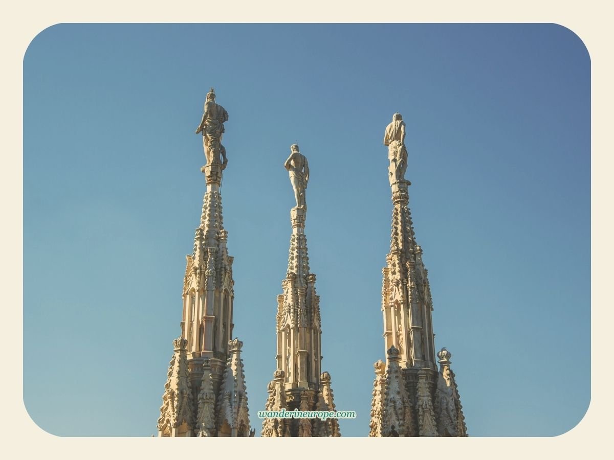 The Ultimate Explorer’s Guide to a Well-Rounded Milan Trip 9 Little beautiful details on top of the spires of Duomo di Milano, Milan, Italy