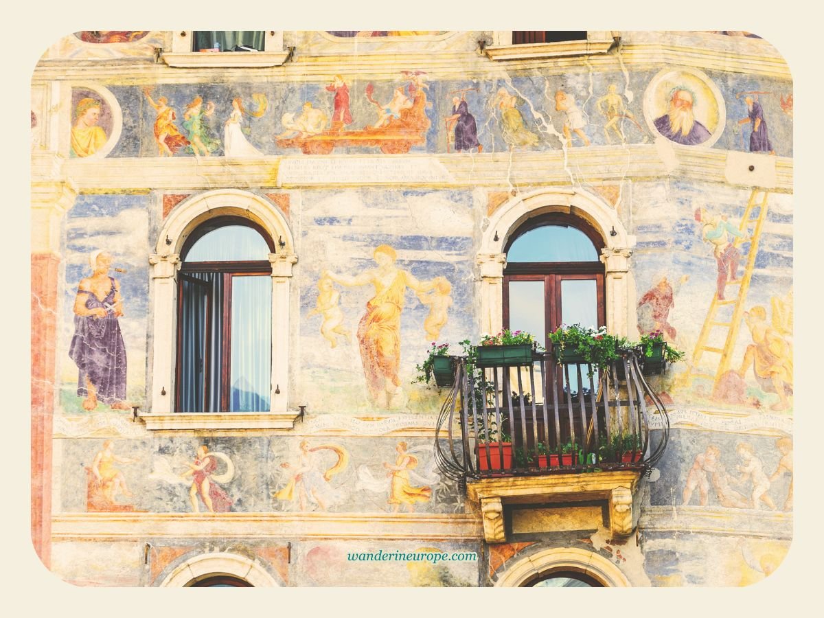 A Guide to Exploring Trento and Its Surrounding Attractions 2 More beautiful frescoes in historic center of Trento, Italy