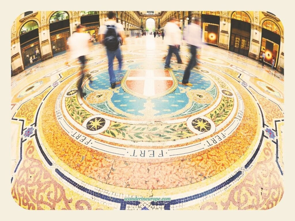 The Ultimate Explorer’s Guide to a Well-Rounded Milan Trip 45 Mosaic in Galleria Vittorio Emanuele II, Milan, Italy