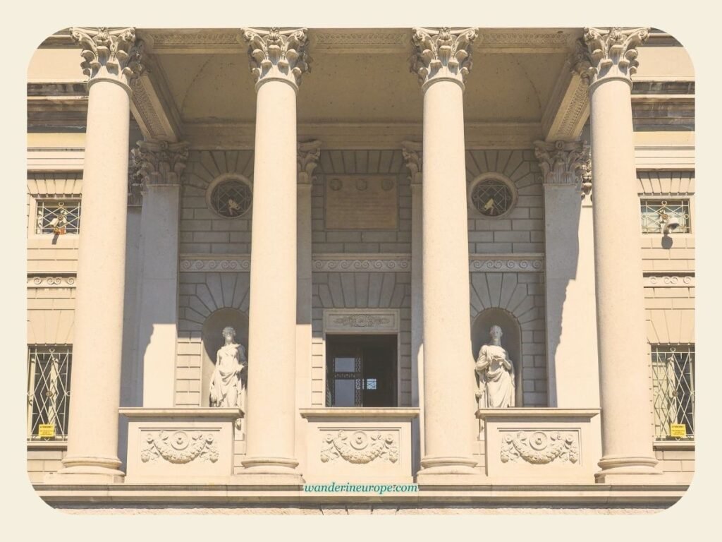Witness Lake Como’s Stunning Beauty from These 10 Spots 14 Neo classical facade of Tempio Voltiano in Como, Lake Como, Italy