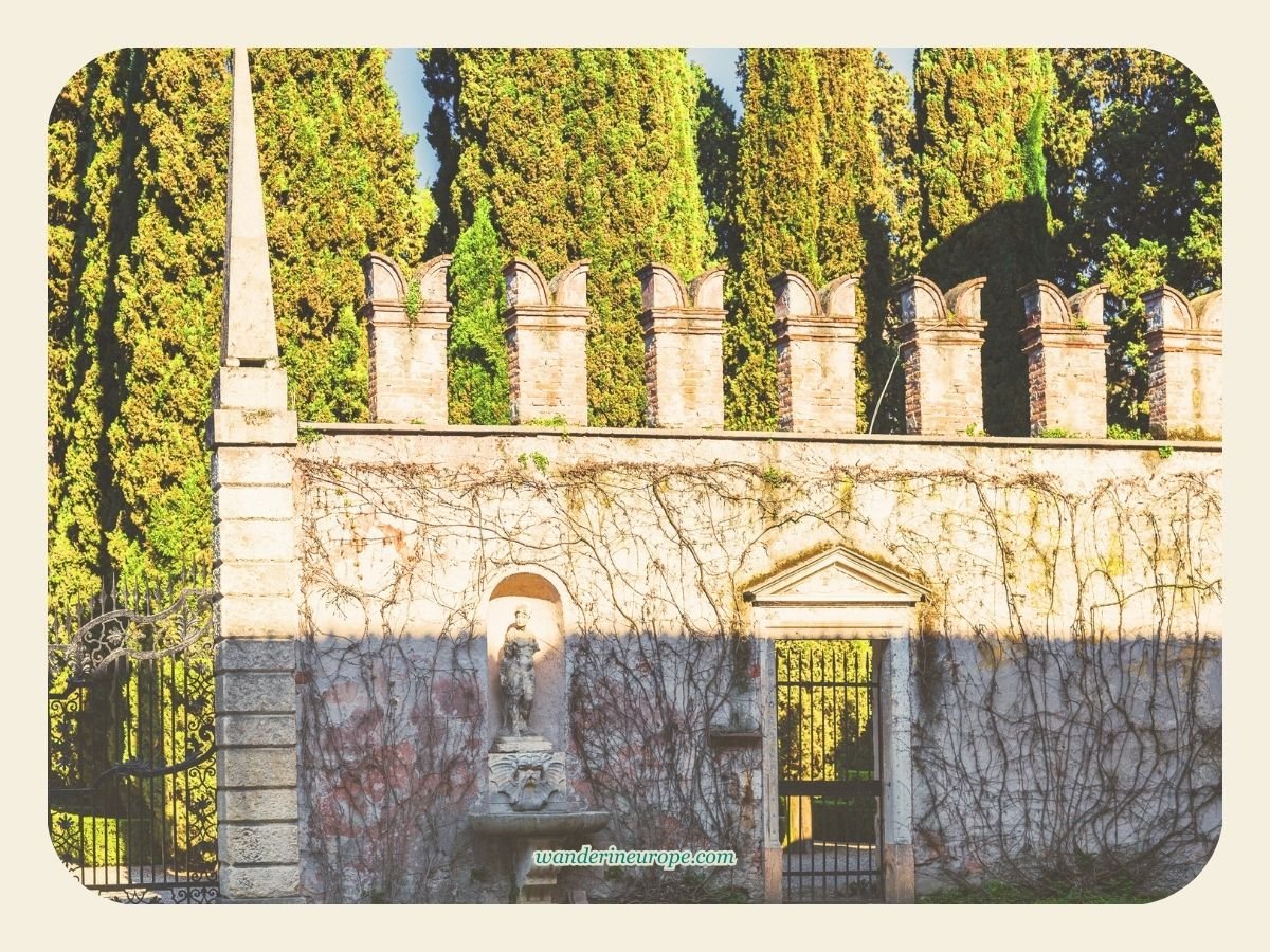 A Guide to Discovering Verona: Its Beauty, History & Romance 33 Quaint wall in Giardino Giusti, one of the must-see architectural attractions in Verona, Italy
