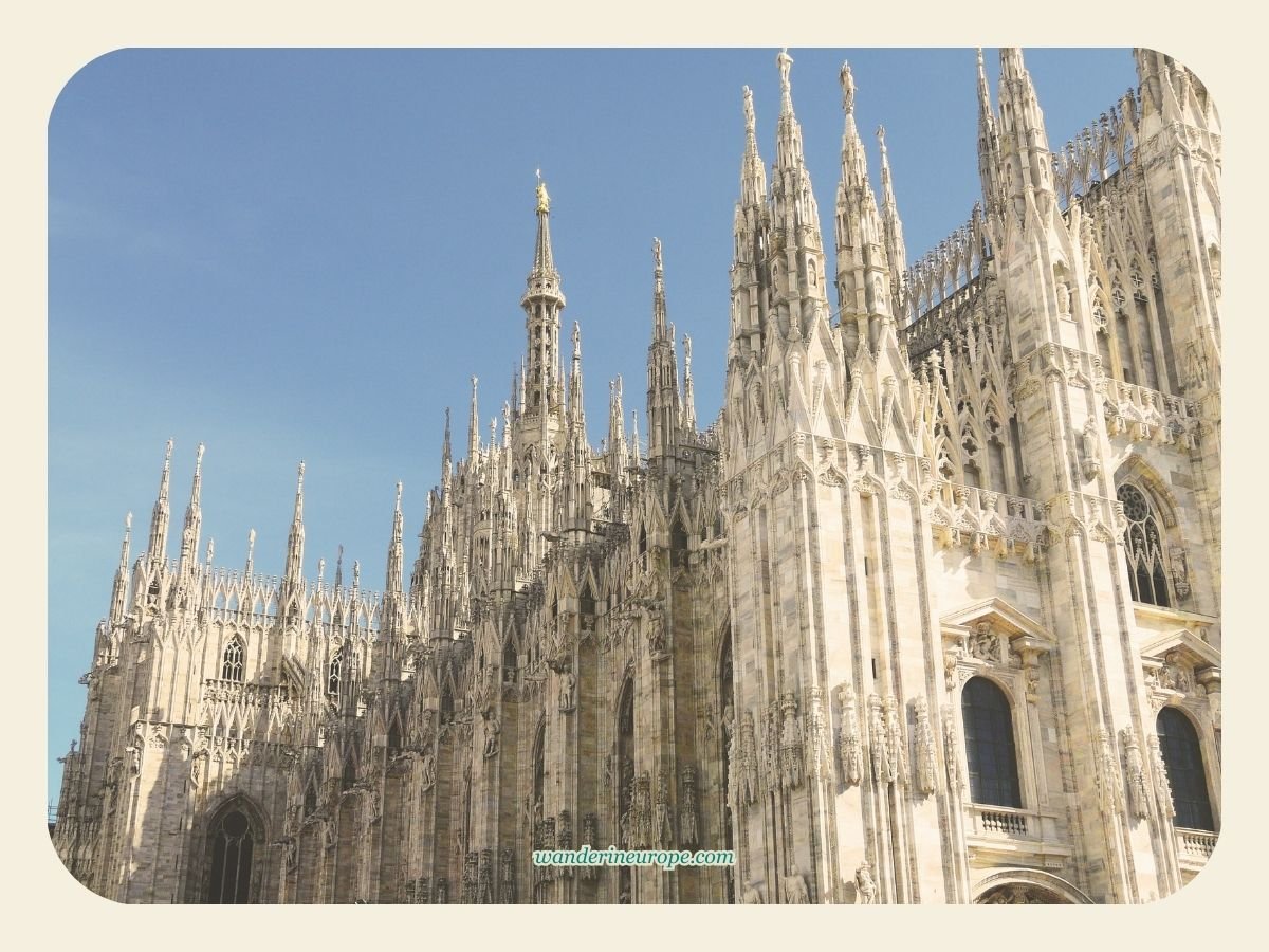 The Ultimate Explorer’s Guide to a Well-Rounded Milan Trip 2 Side view of Duomo di Milano, Milan, Italy