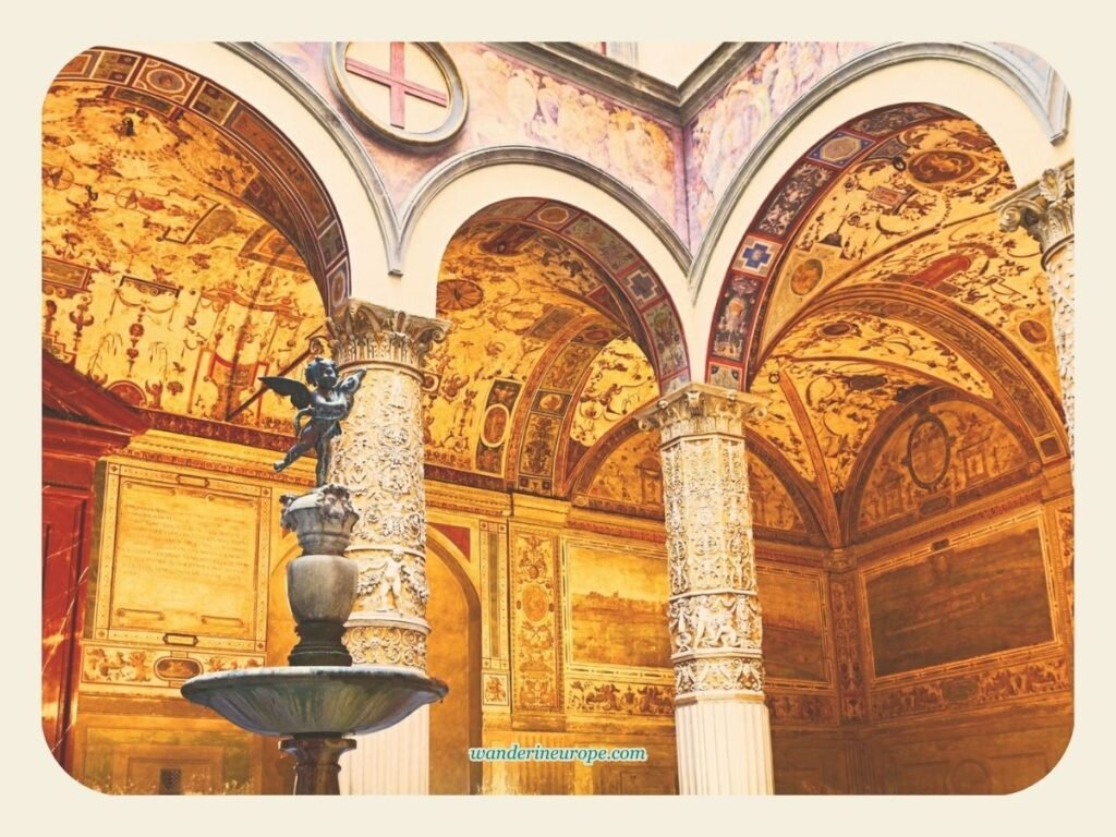 An Explorer’s Guide to the Architecture and Art of Florence 33 Stunning courtyard of Palazzo Vecchio, Florence, Italy