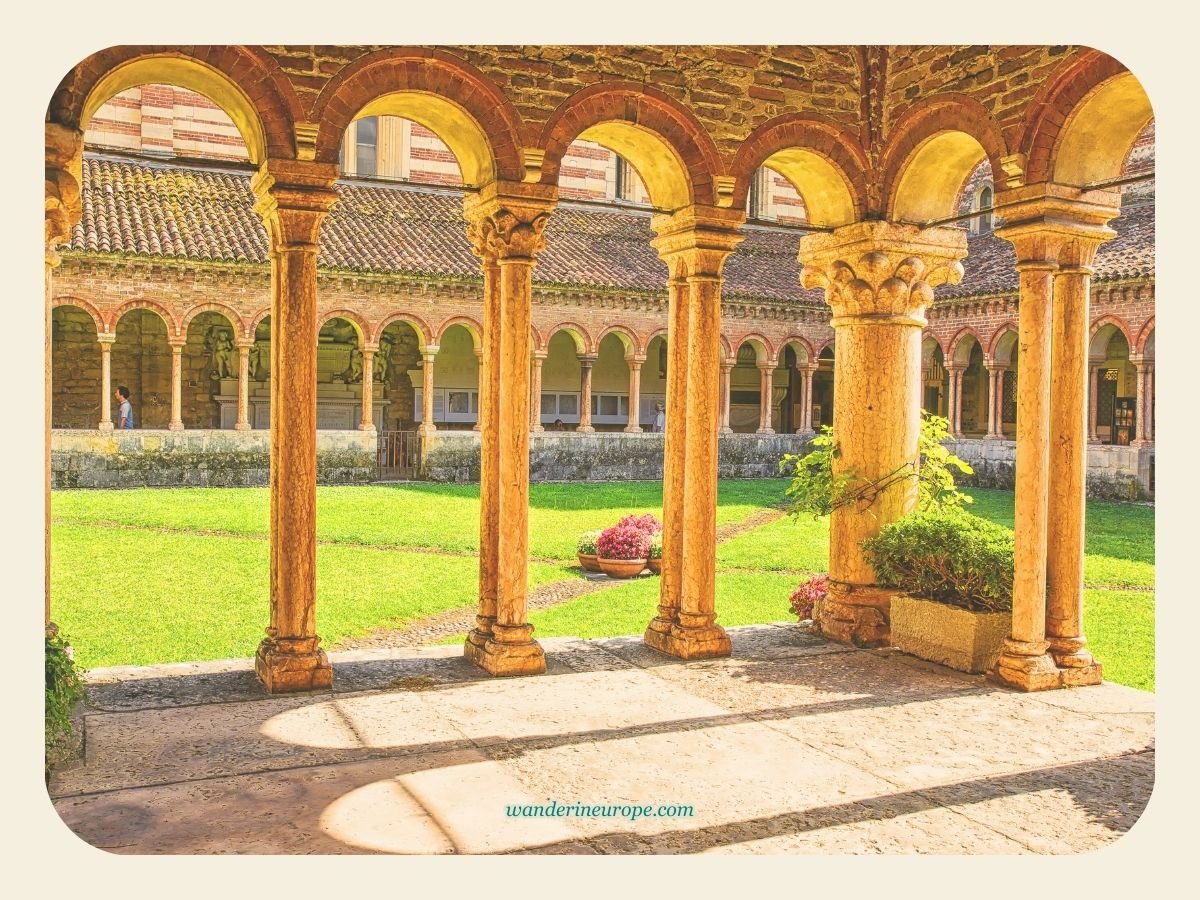 A Guide to Discovering Verona: Its Beauty, History & Romance 72 Sun light entering the cloister of San Zeno Church, Verona, Italy