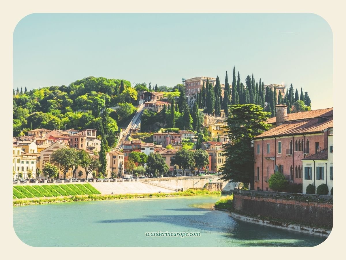 A Guide to Discovering Verona: Its Beauty, History & Romance 41 The funicular to Castel San Pietro, one of the must-see architectural attractions in Verona, Italy