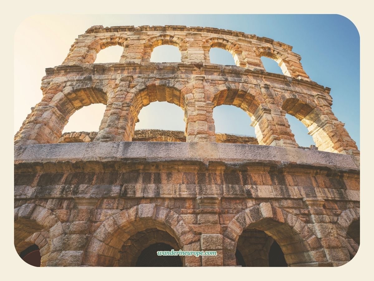 A Guide to Discovering Verona: Its Beauty, History & Romance 12 The upper part of the outer layer of the arena, Verona, Italy