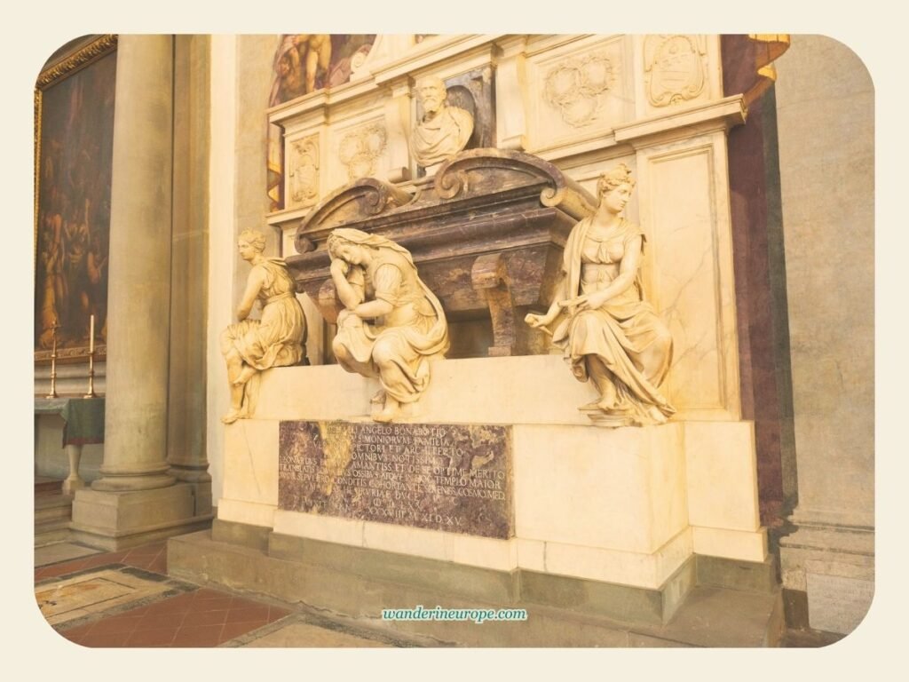 An Explorer’s Guide to the Architecture and Art of Florence 18 Tomb of Michelangelo in Basilica di Santa Croce, Florence, Italy
