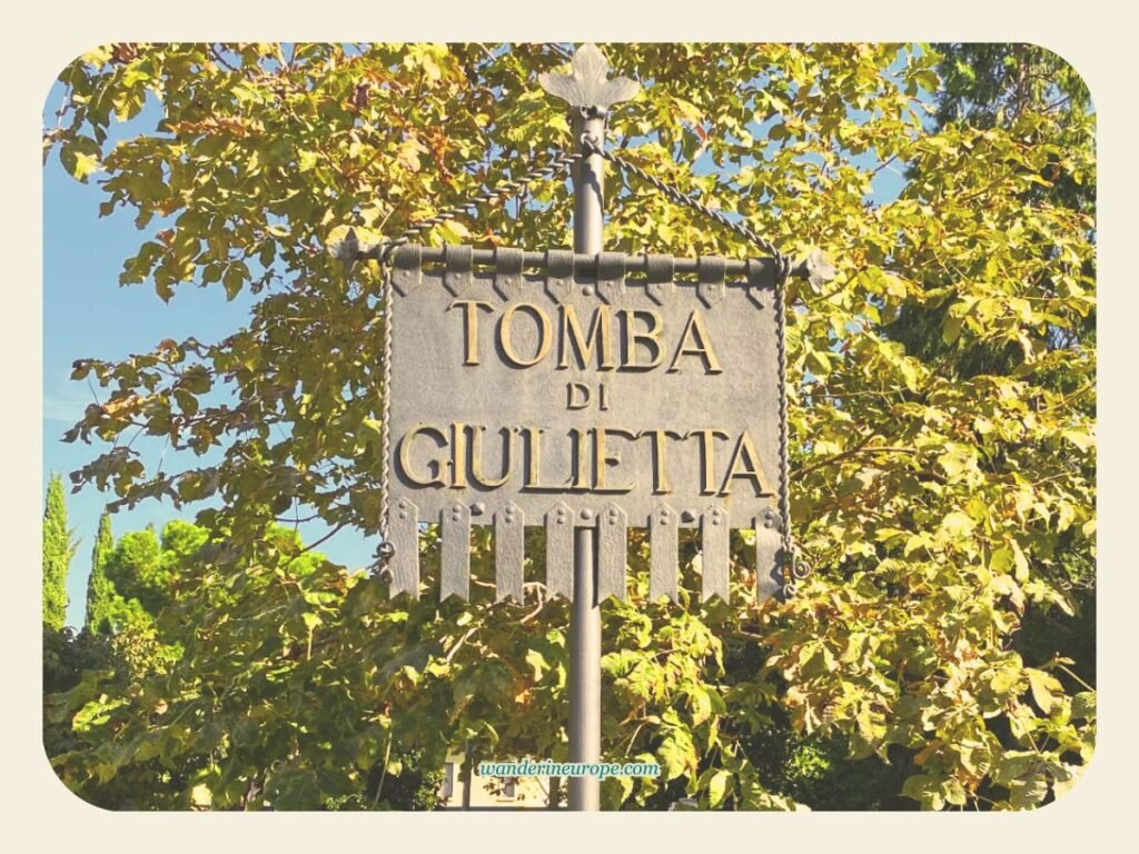 Tomba di Giulietta, Verona, Italy