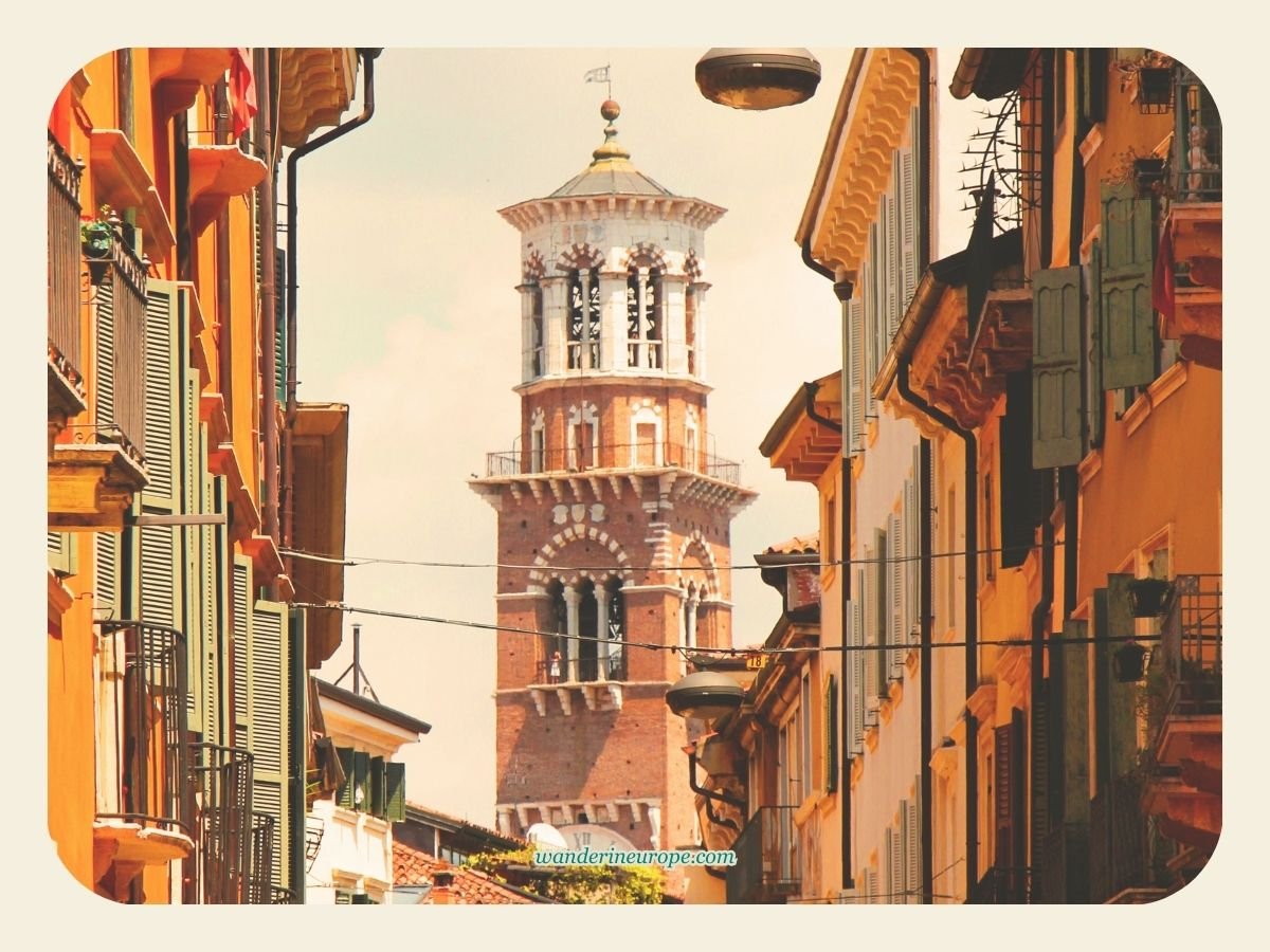 A Guide to Discovering Verona: Its Beauty, History & Romance 43 Torre dei Lamberti, Citta Antica, one of the must-see architectural attractions in Verona, Italy