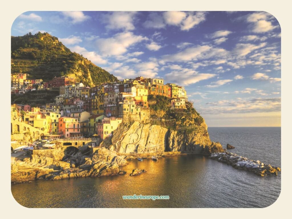 View from Manarola Viewpoint, Cinque Terre, Northern Italy