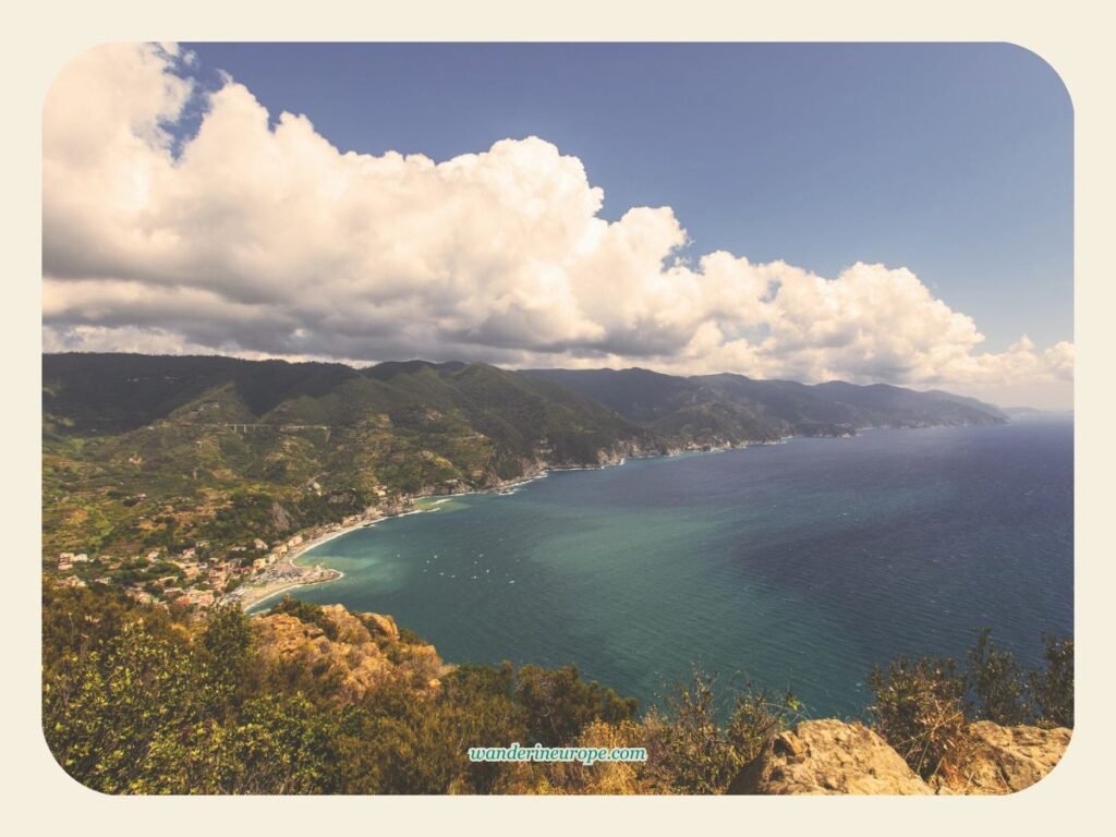 View from Monterosso Punta Mesco, Cinque Terre, Northern Italy