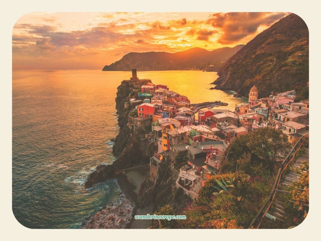 View from Vernazza Sentiero Azzurro, Cinque Terre, Northern Italy