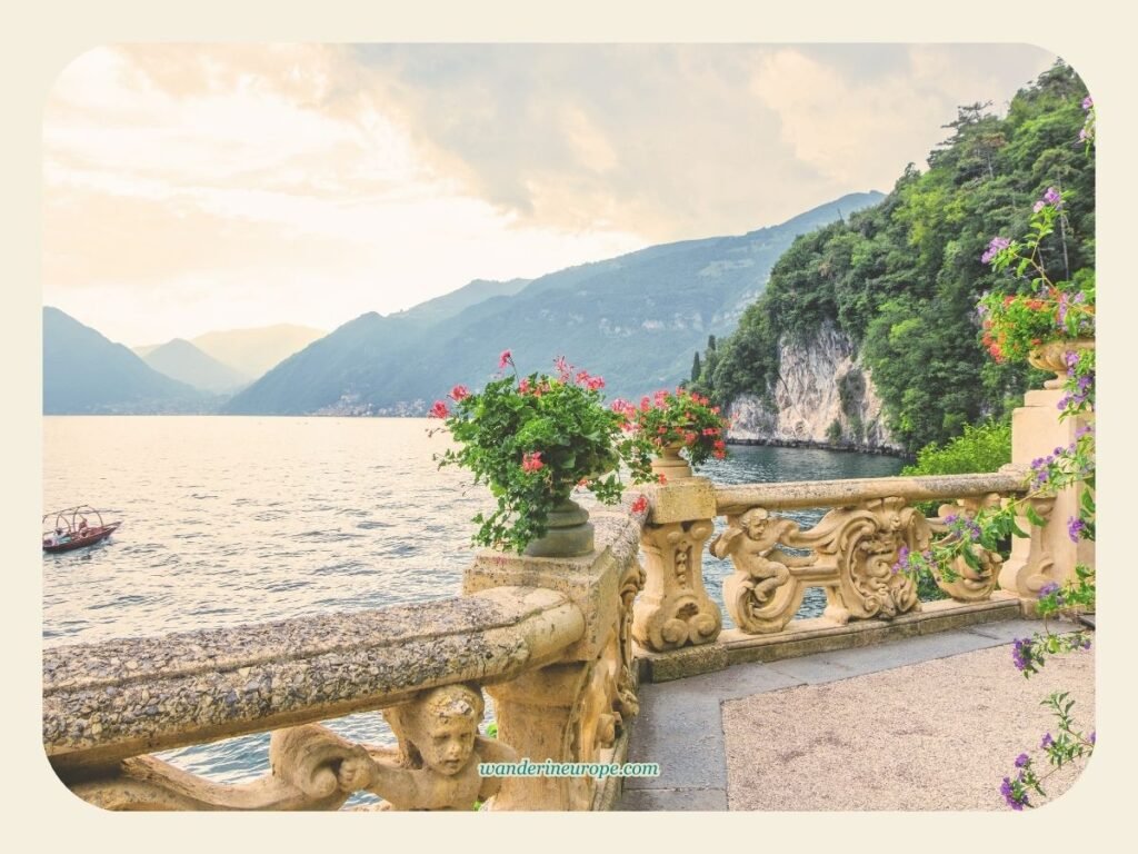View from Villa Balbianello, Lake Como, Italy