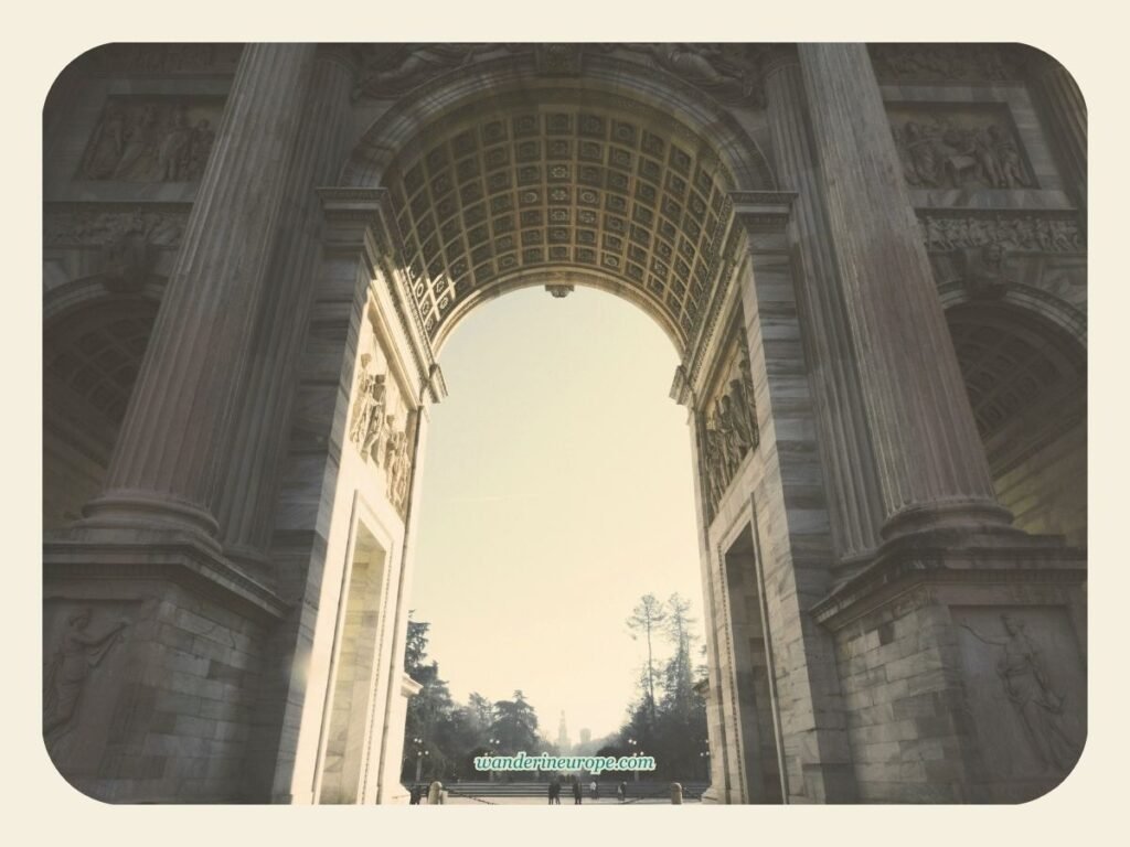 The Ultimate Explorer’s Guide to a Well-Rounded Milan Trip 29 View from the arch of Porta Sempione, Milan, Italy