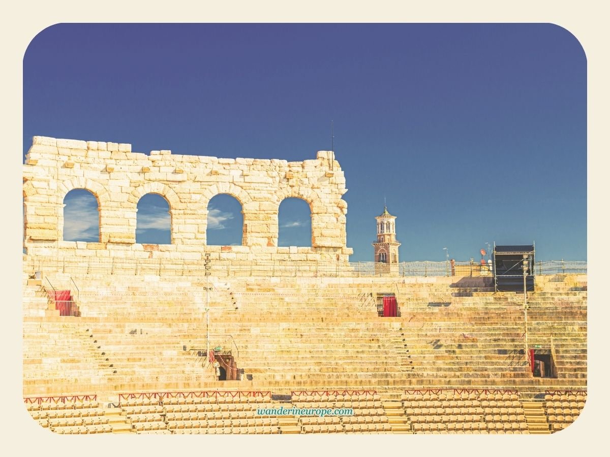 A Guide to Discovering Verona: Its Beauty, History & Romance 6 View inside the arena, Verona, Italy