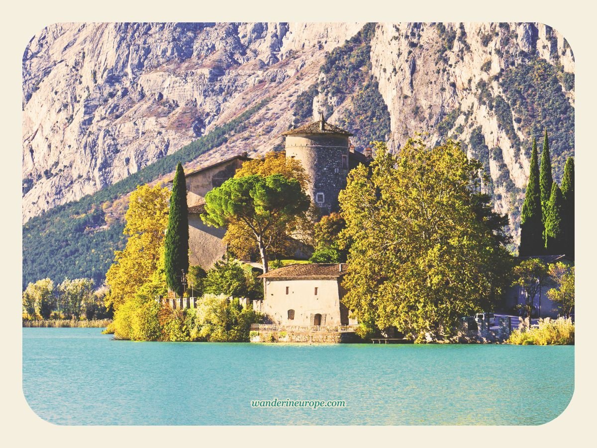 A Guide to Exploring Trento and Its Surrounding Attractions 16 Zoomed in shot of Castle Toblino near Trento, Italy